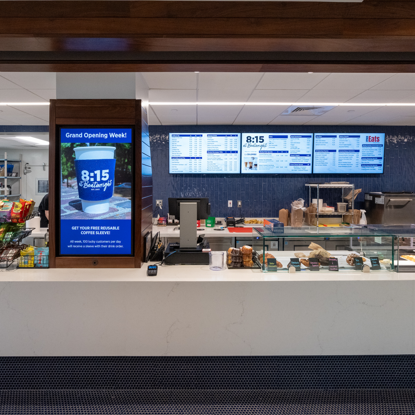 Photo of new 8:15 Coffeeshop Counter