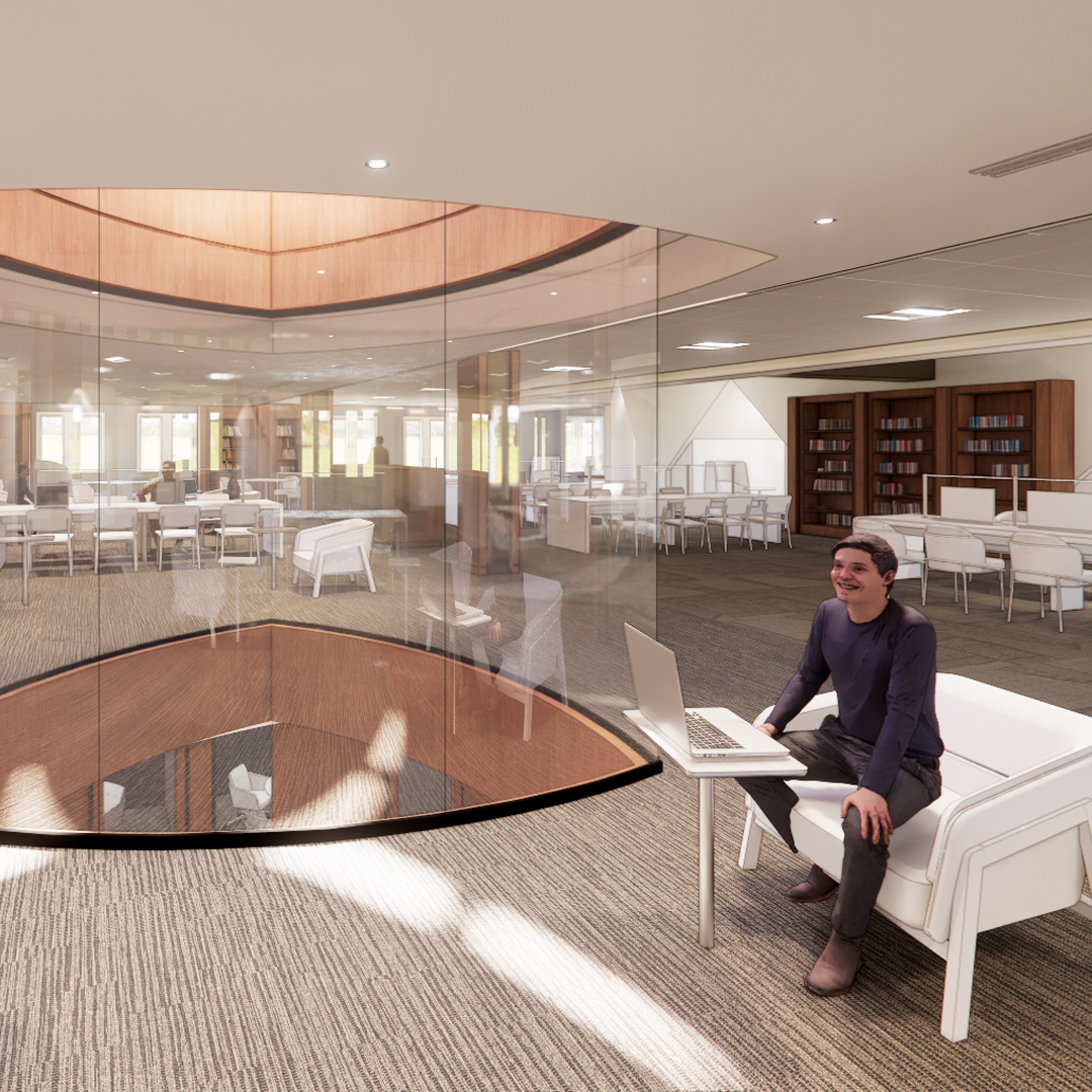 Rendering of future library space