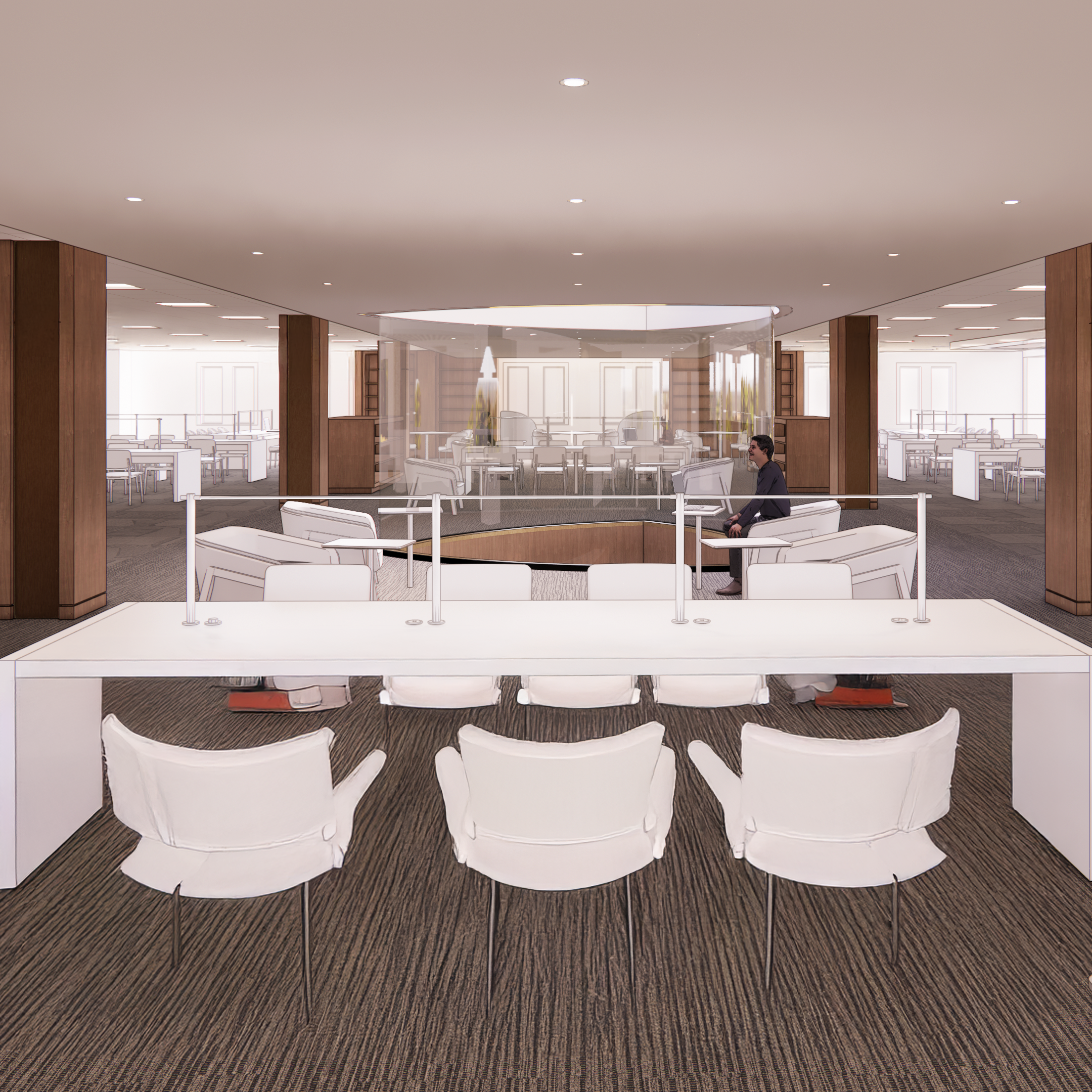 Rendering of future quiet area