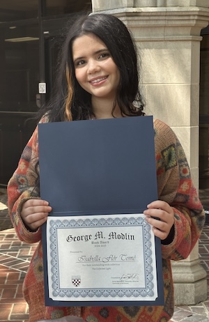 2025 George M. Modlin Award Winner: Bella Tome